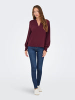 Lade das Bild in den Galerie-Viewer, ONLY | METTE Top Bluse | Tawny port