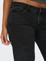 Lade das Bild in den Galerie-Viewer, ONLY | JUICY WIDE LOW WAIST JEANS | WASHED BLACK