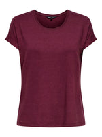 Lade das Bild in den Galerie-Viewer, ONLY | Moster O-Neck T-shirt | Burgundy
