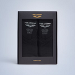 Lade das Bild in den Galerie-Viewer, PME | 2-Pack Basic T-Shirt V-neck | 999 schwarz