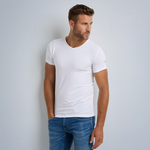 Lade das Bild in den Galerie-Viewer, PME | 2-Pack Basic T-Shirt V-neck | 900 weiss