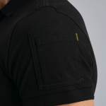 Lade das Bild in den Galerie-Viewer, PME | Poloshirt mit Cargo-Tasche | 999 schwarz