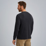 Lade das Bild in den Galerie-Viewer, PME | Langarmshirt mit Waffelstruktur | 5281 schwarz