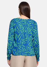 Lade das Bild in den Galerie-Viewer, Cartoon | Bluse mit Muster | 5880 Green/Blue