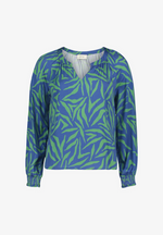 Lade das Bild in den Galerie-Viewer, Cartoon | Bluse mit Muster | 5880 Green/Blue