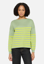 Lade das Bild in den Galerie-Viewer, Cartoon | Strickpullover Kurz | 5820 Green/Yellow