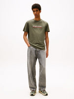 Lade das Bild in den Galerie-Viewer, Tommy Jeans | Rundhals-T-Shirt aus Jersey mit Logo | MRH Green