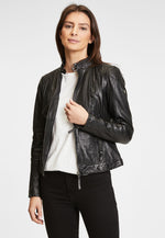 Lade das Bild in den Galerie-Viewer, GIPSY | Lederjacke - Cacey LEGV | BLACK