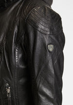 Lade das Bild in den Galerie-Viewer, GIPSY | Lederjacke - Cacey LEGV | BLACK