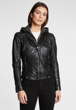 Lade das Bild in den Galerie-Viewer, GIPSY | Lederjacke - Cacey LEGV | BLACK