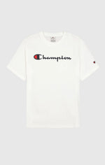 Lade das Bild in den Galerie-Viewer, Champion | Baumwoll-T-Shirt mit großem Brustlogo | WW001 WHT