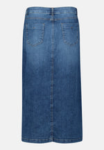 Lade das Bild in den Galerie-Viewer, Cartoon | Jeansrock mit Waschung | 8620 Dark Blue Denim