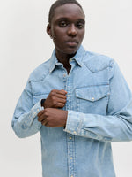 Load image into Gallery viewer, Jack and Jones | WESTERN SHIRT- Hemd 1/1 | LIGHTBLUE hellblau