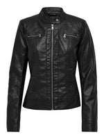 Lade das Bild in den Galerie-Viewer, ONLY | Bandit-Pu Kunstlederjacke | Black