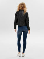 Lade das Bild in den Galerie-Viewer, ONLY | Gemma Kunstlederjacke | Black