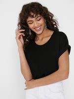 Lade das Bild in den Galerie-Viewer, ONLY | Moster O-Neck T-shirt | Black