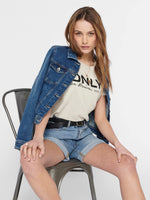Load image into Gallery viewer, ONLY | TIA short denim jacket | Medium Blue