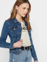 Load image into Gallery viewer, ONLY | TIA short denim jacket | Medium Blue