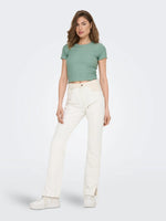 Lade das Bild in den Galerie-Viewer, ONLY | Emma Crop Top | Jadeite