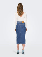 Load image into Gallery viewer, Only | Midi jeans skirt | Medium Blue