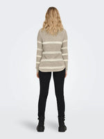 Lade das Bild in den Galerie-Viewer, ONLY | Geena Strickpullover | Simply taupe/eggnog