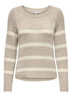 Lade das Bild in den Galerie-Viewer, ONLY | Geena Strickpullover | Simply taupe/eggnog