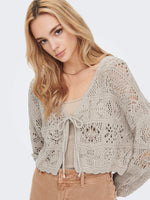 Lade das Bild in den Galerie-Viewer, ONLY | BEACH Strickjacke | Pumice stone