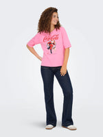 Lade das Bild in den Galerie-Viewer, ONLY | COCA COLA Christmas T-Shirt | Sachet pink
