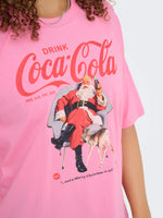 Lade das Bild in den Galerie-Viewer, ONLY | COCA COLA Christmas T-Shirt | Sachet pink