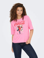 Lade das Bild in den Galerie-Viewer, ONLY | COCA COLA Christmas T-Shirt | Sachet pink