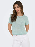 Lade das Bild in den Galerie-Viewer, ONLY | SUNNY Gestricktes Oberteil | Grey mist