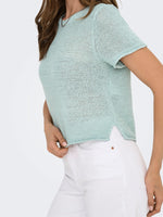 Lade das Bild in den Galerie-Viewer, ONLY | SUNNY Gestricktes Oberteil | Grey mist