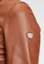 Lade das Bild in den Galerie-Viewer, GIPSY | Lederjacke - PGG-W14-LEGV | COGNAC