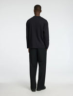 Lade das Bild in den Galerie-Viewer, SELECTED | LANGÄRMELIGER PULLOVER LOOSE OSKAR | Black