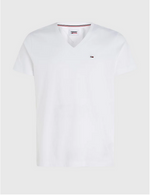 Lade das Bild in den Galerie-Viewer, Tommy Jeans | T-SHIRT MIT V-AUSSCHNITT | 100 weiss