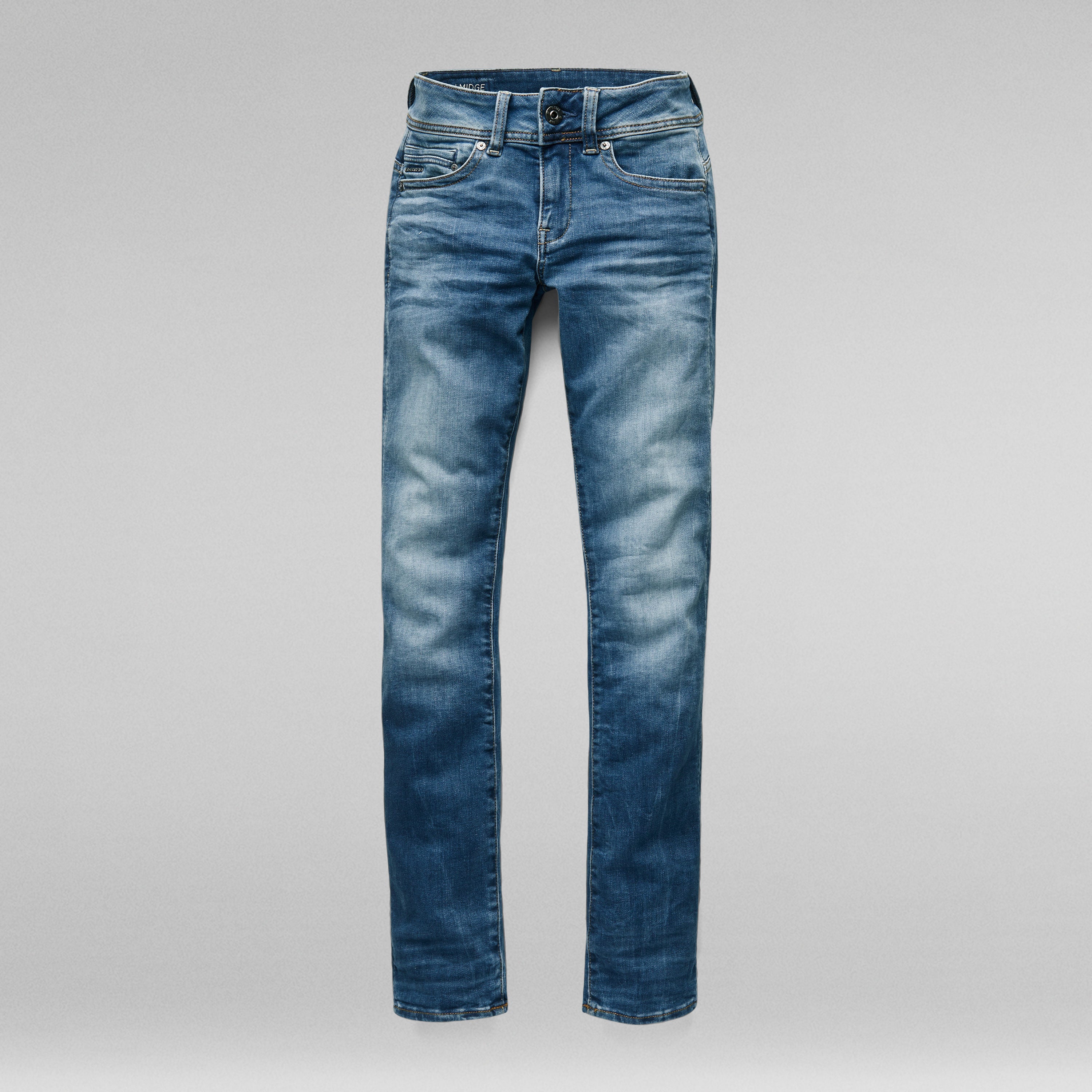G-Star | Midge Straight Jeans | 6028 medium indigo aged