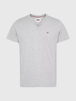 Lade das Bild in den Galerie-Viewer, Tommy Jeans | T-SHIRT MIT V-AUSSCHNITT | 038 hellgrau