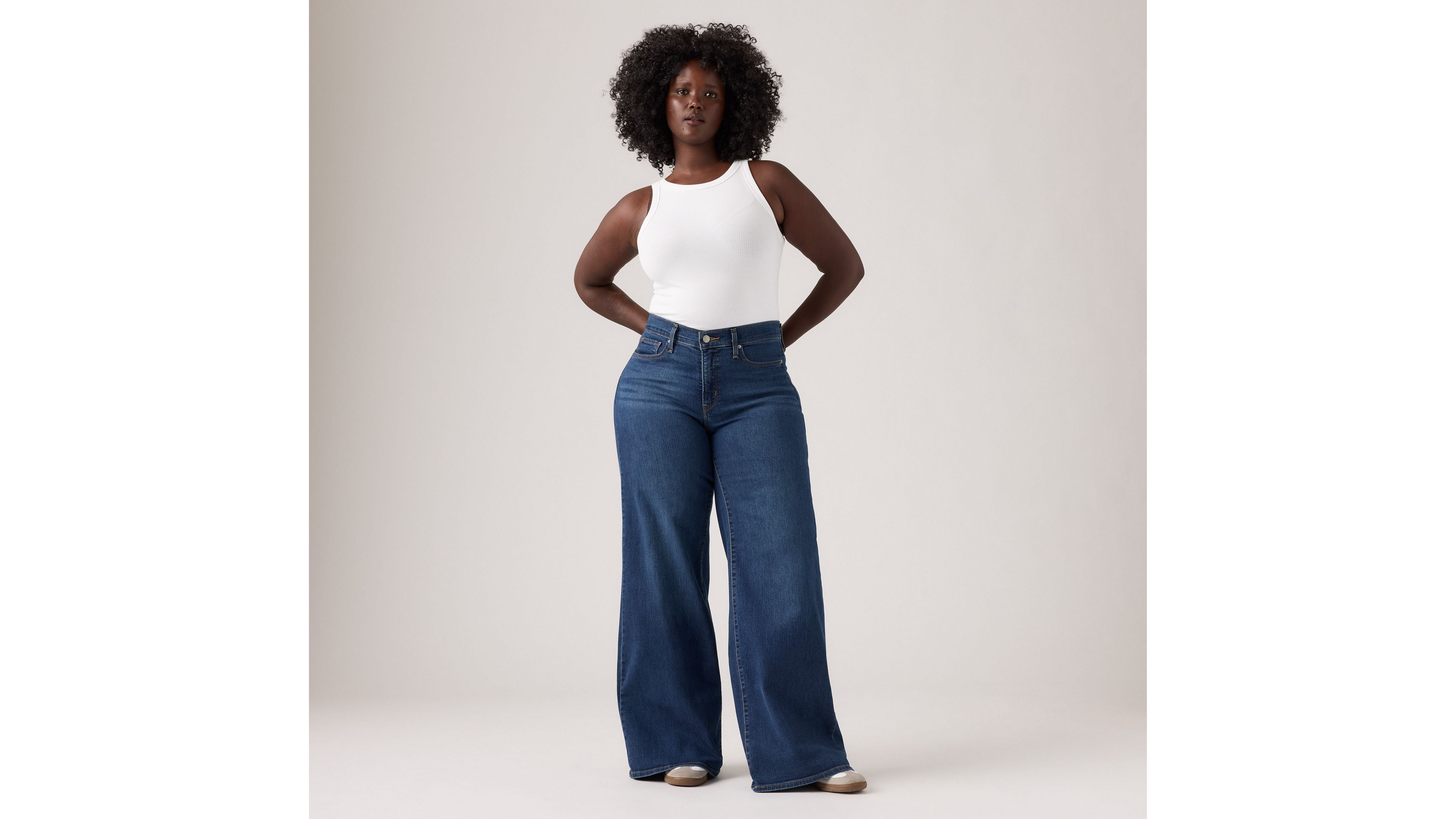 Levis | 318™ Formende Wide Leg Jeans | 0001 usedwashed