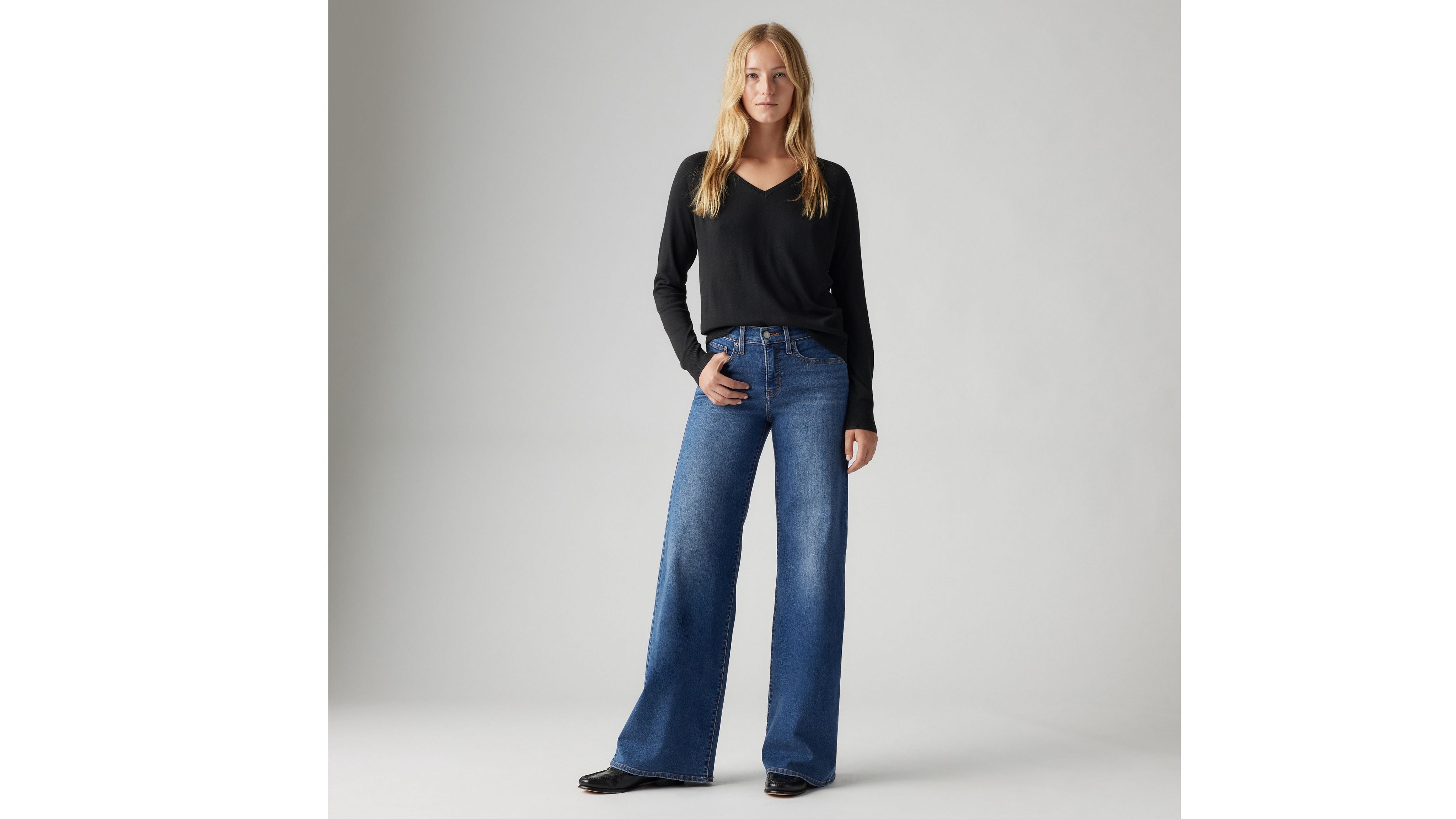 Levis | 318™ Formende Wide Leg Jeans | 0001 usedwashed