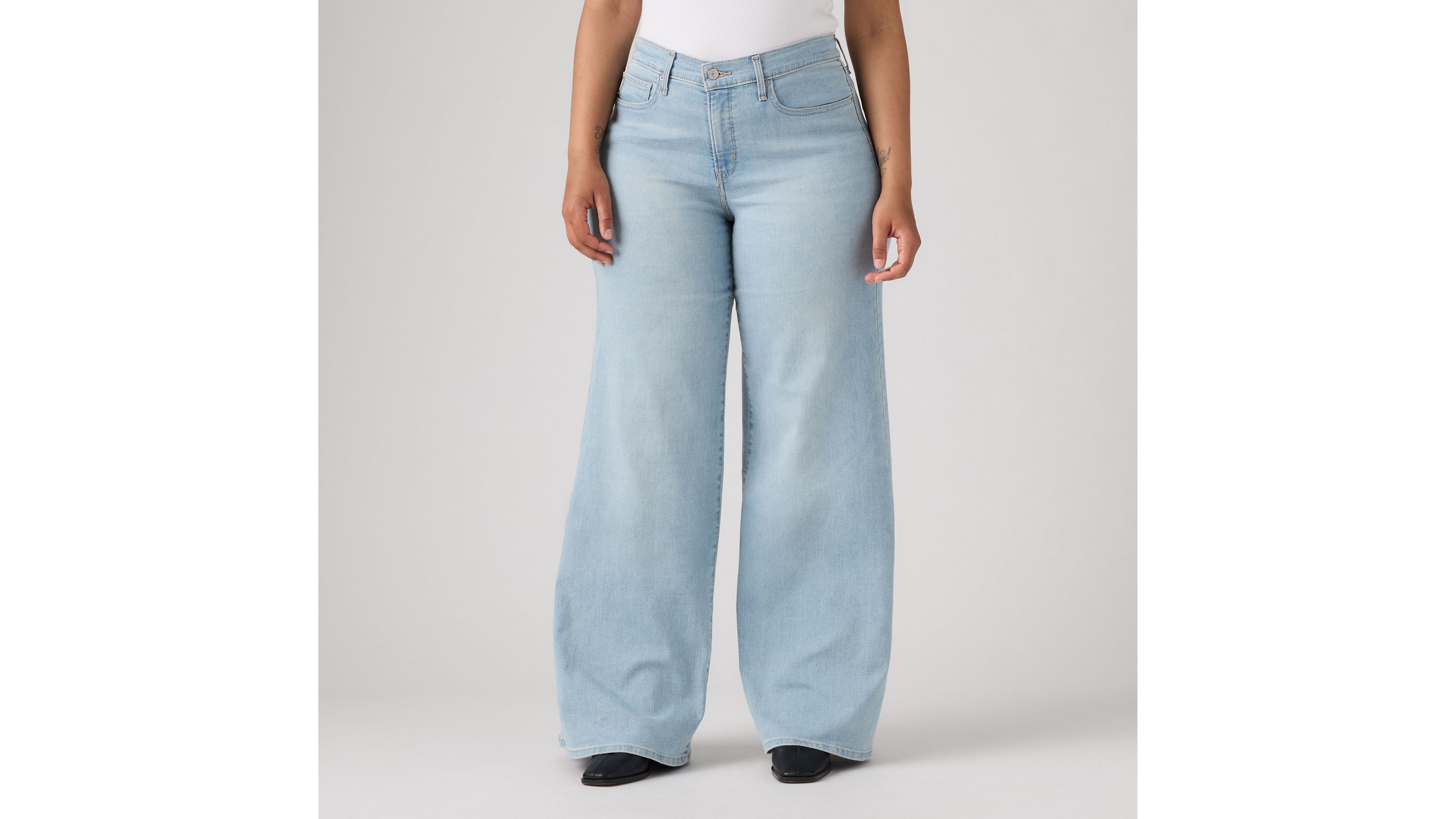 Levis | 318™ Formende Wide Leg Jeans | 0004 hellused