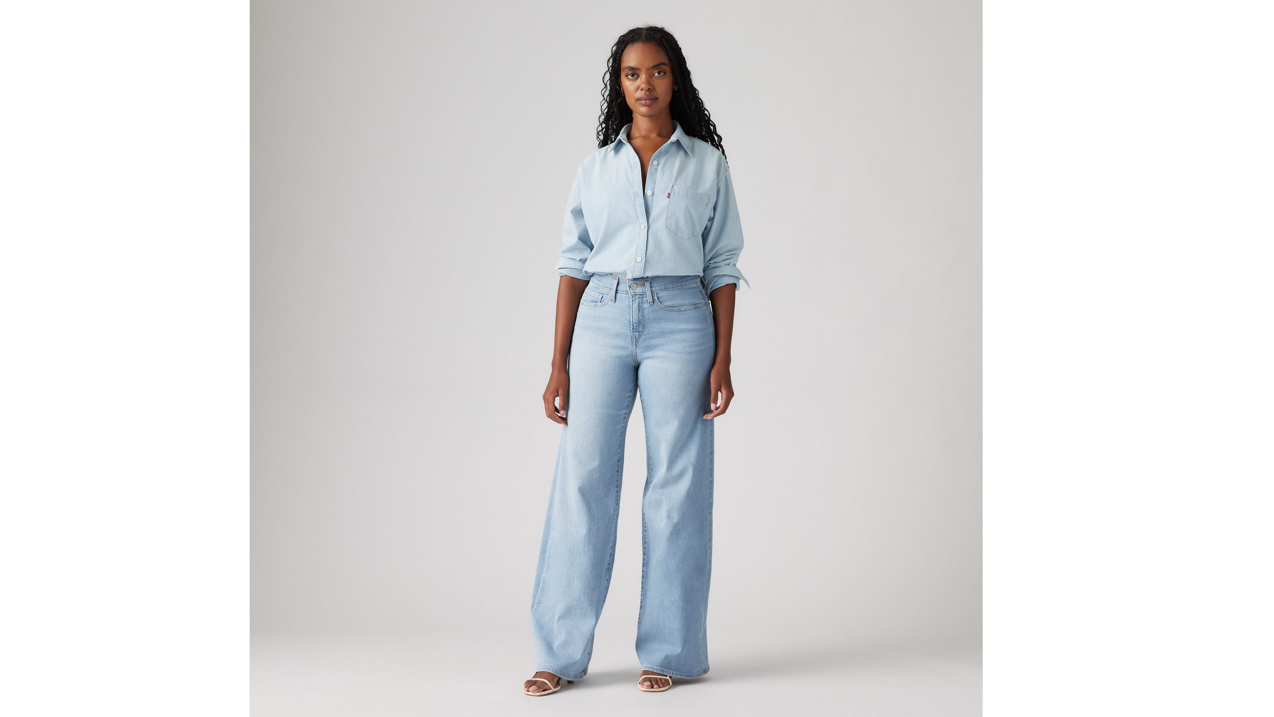 Levis | 318™ Formende Wide Leg Jeans | 0004 hellused