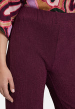 Lade das Bild in den Galerie-Viewer, Cartoon |  Casual-Hose mit weitem Bein | 4685 Dark Aubergine
