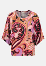 Lade das Bild in den Galerie-Viewer, Cartoon | Casual-Bluse mit Muster | 6842 Purple/Rose
