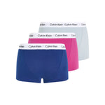Lade das Bild in den Galerie-Viewer, Calvin Klein Underwear |  Trunk LOW RISE 3ER-PACK | CAU grey/pink/darkblue
