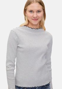 Cartoon | Langarm-Shirt mit Kragen  | 1891 Cream/Black