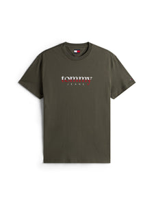 Tommy Jeans | Rundhals-T-Shirt aus Jersey mit Logo | MRH Green