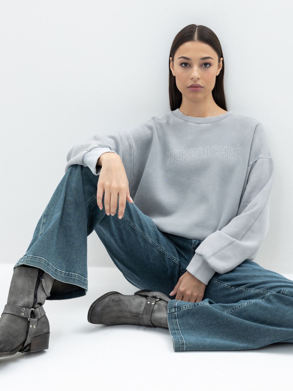 Herrlicher | Christy Cropped Sweatshirt | 70 grey