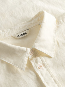 GABBA | Costa Linen Hemd | 0015 Egret