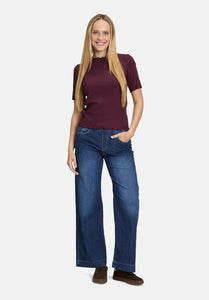 Cartoon | Halbarm-Shirt mit Kragen | 4685 Dark Aubergine