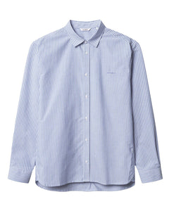 GABBA | SVEN REG CREST LS Hemd | Blue Stripe